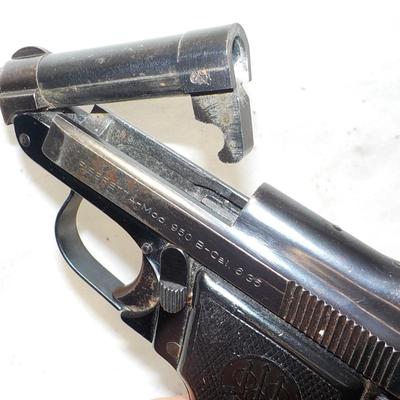 P. Beretta Mod. 950 -B cal. 9.35 pistol made Italy. est. $150 to $300.