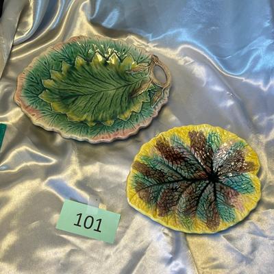 Majolica Leaf Plates