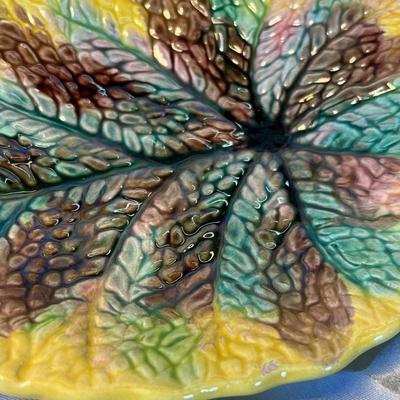 Majolica Leaf Plates