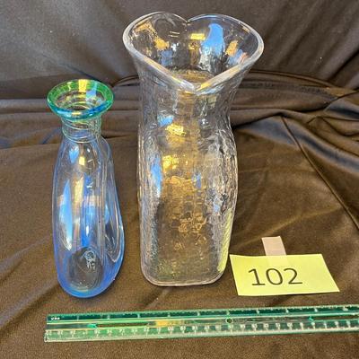 Blenko Carafe & Studio Art Bottle