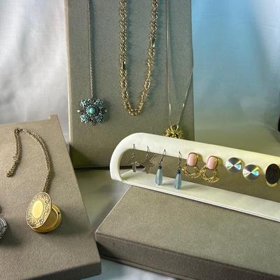 Lockets & vtg earrings