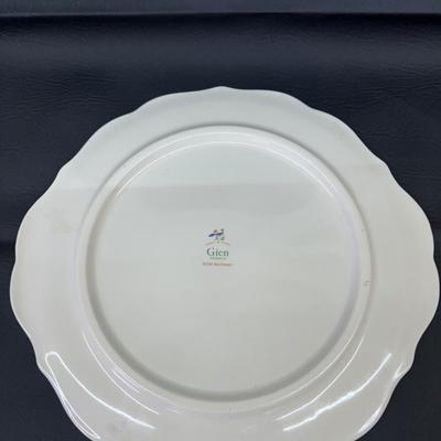 Gein "Oiseaux De Paradis" France Lovely Floral Bird of Paradise Centerpiece Bowl Perfect