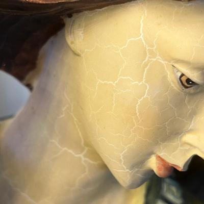 Massive Resin Angel Candleholders.