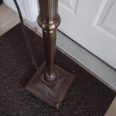 Antiqued Bronze Finish Lever Arm Floor Lamp