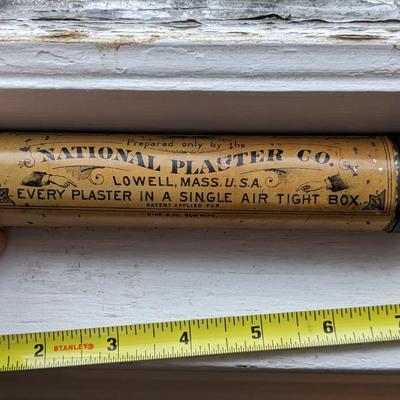 Rare, Well Preserved, Antique Menthol Plaster Tin Container