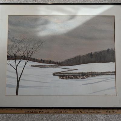 Original Watercolor by Milt Anderson