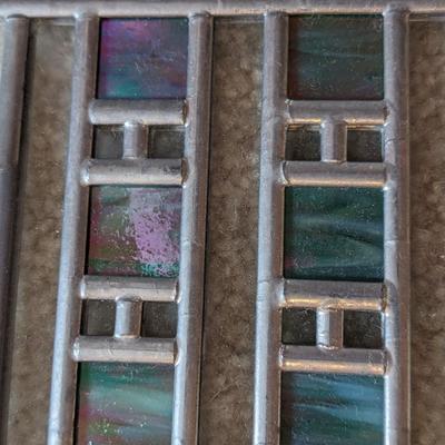 FRANK LLOYD WRIGHT STAINED GLASS WALL HANGING