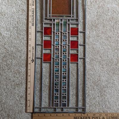 FRANK LLOYD WRIGHT STAINED GLASS WALL HANGING