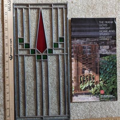 #2 FRANK LLOYD WRIGHT GLASS WALL HANGING