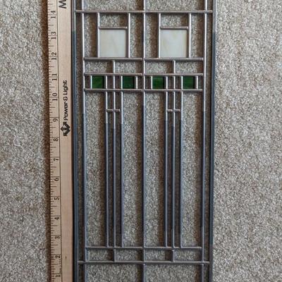 #4 FRANK LLOYD WRIGHT GLASS WALL HANGING