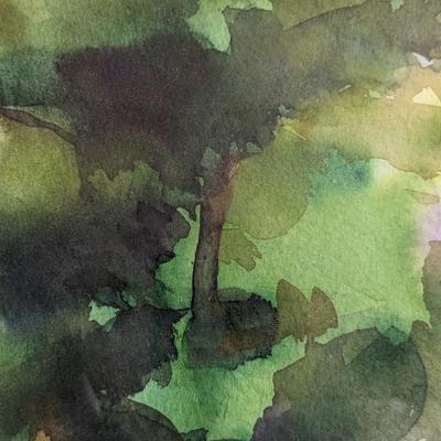 Signed Original Alison Trumbull "De Cordova View" Watercolor