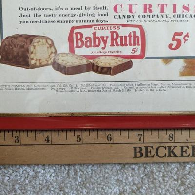 Vintage 1927 Baby Ruth Candy Bar Curtis Candy Company Full Page Original Ad