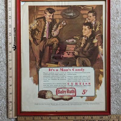 Vintage 1927 Baby Ruth Candy Bar Curtis Candy Company Full Page Original Ad