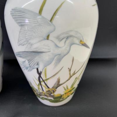 Franklin Mint Porcelain The Meadowland 1980 The Marshland 1981 by Basil Ede Limited Edition 24Kt Gold Trim