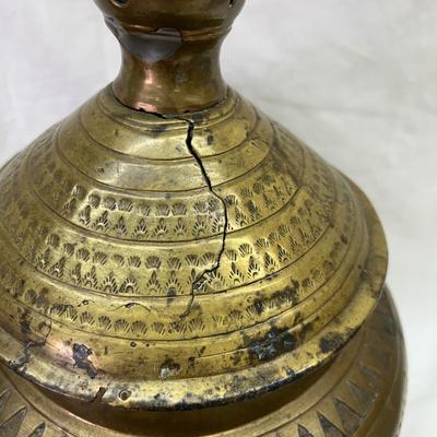 Antique Brass Mundanao Gadur Jar Phillipines Imported