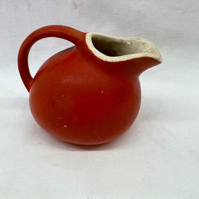 Cameron Tomato Mini Ceramic Vintage Ceramic Pitcher