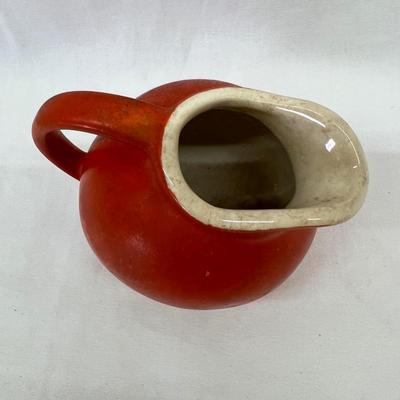 Cameron Tomato Mini Ceramic Vintage Ceramic Pitcher