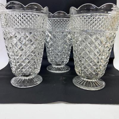 Wexford 10" Floral Vases 3 Pc
