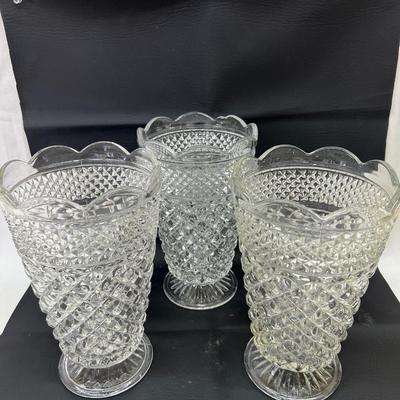 Wexford 10" Floral Vases 3 Pc