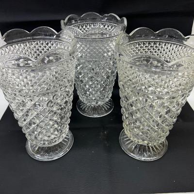 Wexford 10" Floral Vases 3 Pc