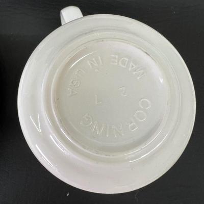 Corelle My Garden 8 pc Set Cup Saucer Creamer Sugar