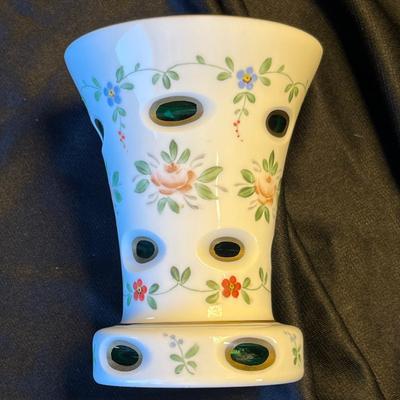 Italian Cased Glass Vase