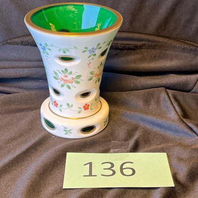 Italian Cased Glass Vase
