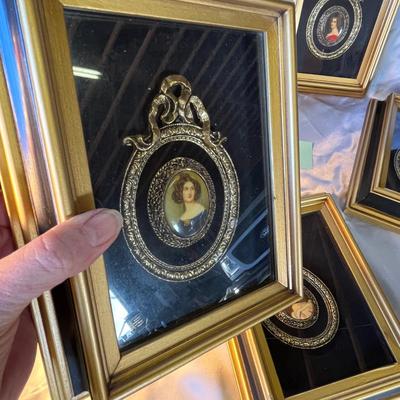 4 Framed Jeweled Shadowboxes
