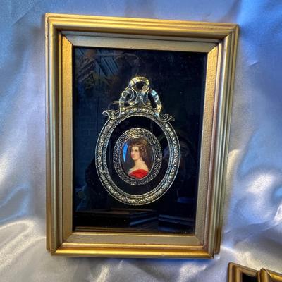 4 Framed Jeweled Shadowboxes