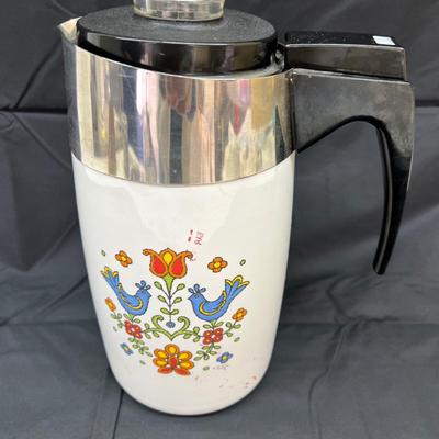 Friendship Country Festival Corning Ware Percolator Coffee Pot Electric