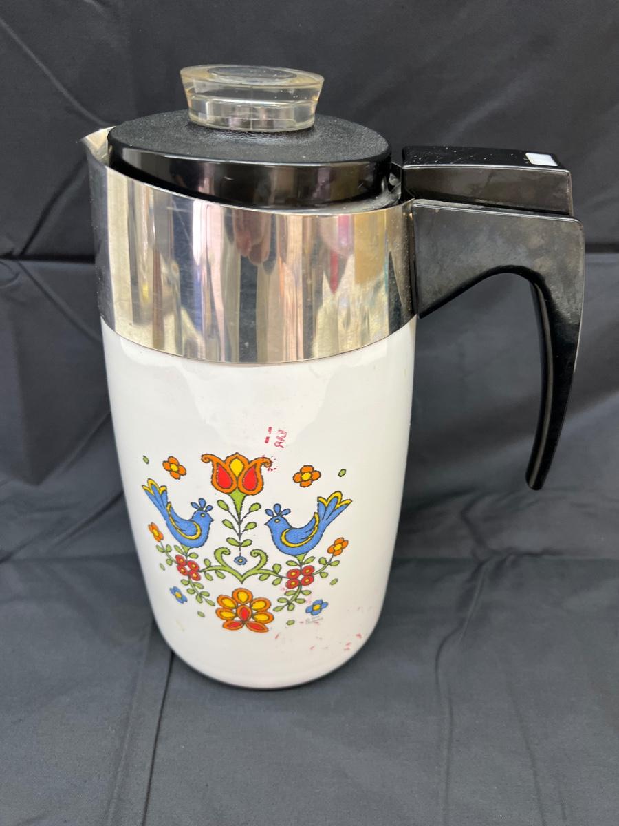 Friendship Country Festival Corning Ware Percolator Coffee Pot Electric