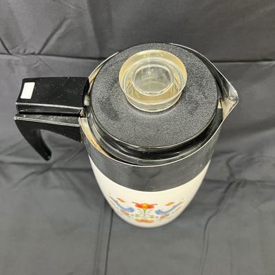 Friendship Country Festival Corning Ware Percolator Coffee Pot Electric