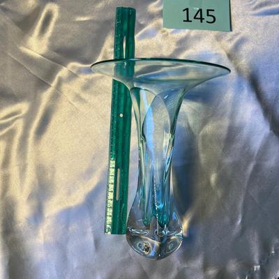 Murano Tall Art Glass Vase