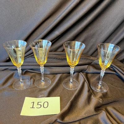Fostoria 4 White Wine Stems