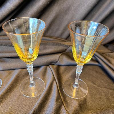 Fostoria 4 White Wine Stems