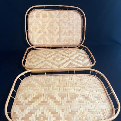 Wooden TV Trays & Woven Trays (K-MG)