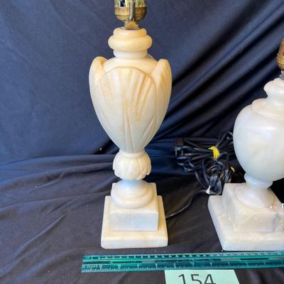 2 Marble Table Lamps