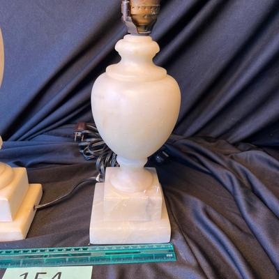 2 Marble Table Lamps