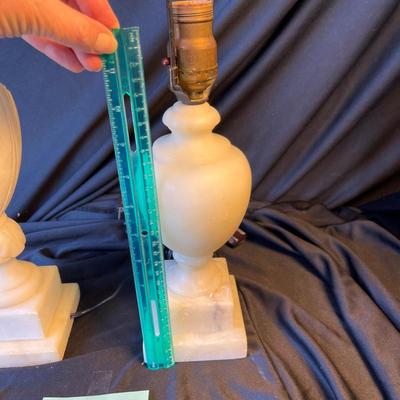 2 Marble Table Lamps