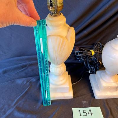 2 Marble Table Lamps