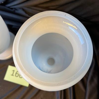 Matching Bristol Glass Vases