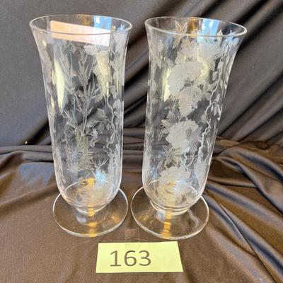 Duncan Miller Indian Tree Matched Vases