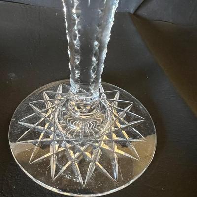 American Brillant Cut Glass Stem Candy Dish 8" Lovely