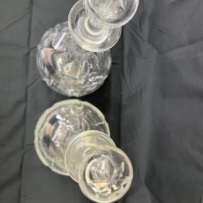 Antique Old English Decanter Set 12"