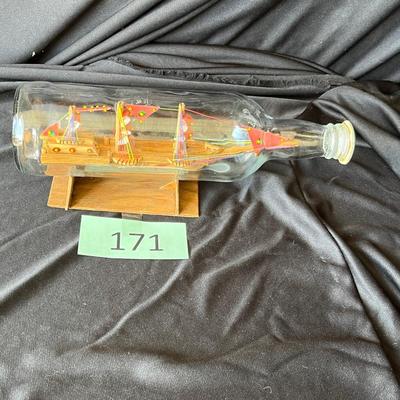 Vintage Ship in a Bottle