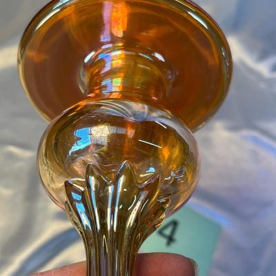 Studio Art Glass Tiffany style Candle Stick