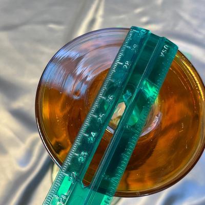 Studio Art Glass Tiffany style Candle Stick