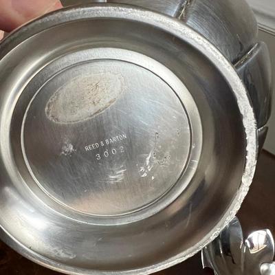 Reed and Barton Silverplated #3001 Lily Candleholders and Frog
