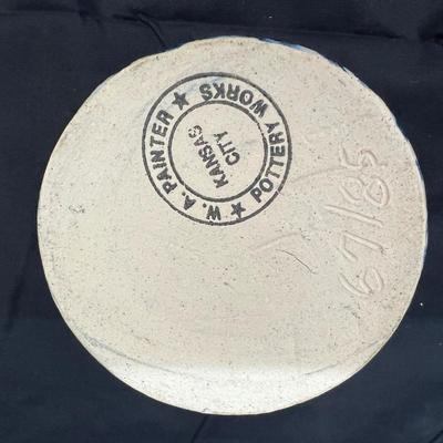 Christmas Crock Pottery WA Painter Pottery Works, Kansas Small 3 3/4" Platte City, Missouri