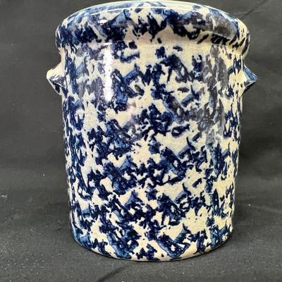 Christmas Crock Pottery WA Painter Pottery Works, Kansas Small 3 3/4" Platte City, Missouri